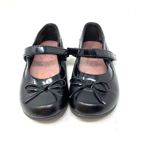 Sonoma Life Style Toddler Girls Black Hook and Loop Dress Shoes - Picture 2 of 8